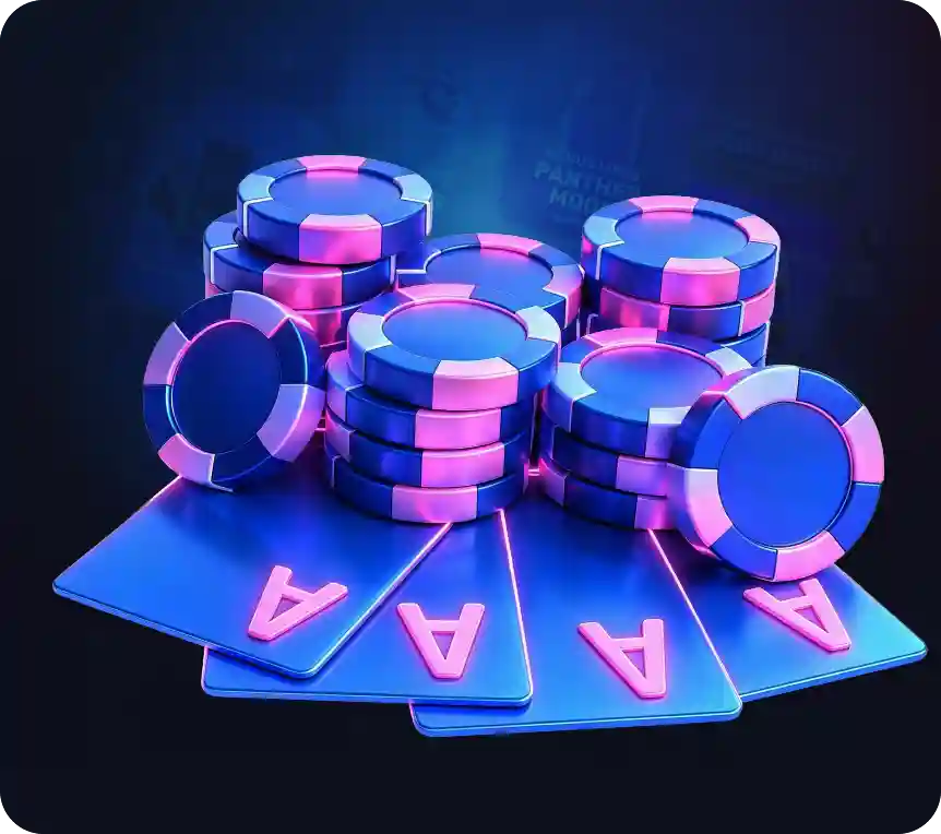 SkyCrown Casino icon featuring stacked poker chips and playing cards showing aces